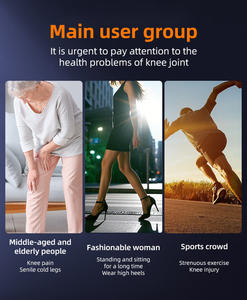 LJ Massage du genou chauffant sans fil personnalisé Circulation sanguine Relaxation articulaire Soulagement de la douleur Thérapie par la lumière rouge Massage du genou - Product Image 4