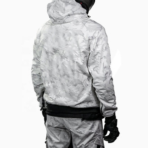 Sudadera con Capucha para Motocicleta de Forro Polar Cálido con Estampado Personalizado para Hombre, con Tela Exterior Resistente y Forro Interior Suave para una Conducción Segura y Cómoda - Product Image 3