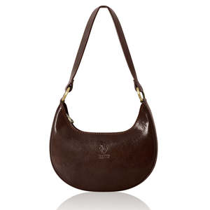 Bolso de Hombro Media Luna de Cuero Genuino Italiano - Mediano-PM615 - Product Image 3