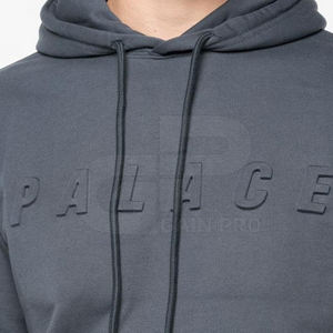 Sweat-shirt à capuche personnalisé gaufré pour hommes et femmes Sweat-shirt décontracté d'hiver en coton lourd - Product Image 5