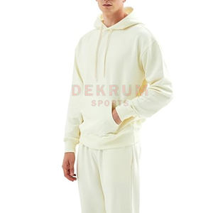 2024 pull à capuche en coton éponge sur mesure couleur unie tenue décontracté pour l'hiver sweats à capuche teints unis à vendre - Product Image 3