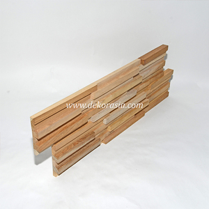 Panel de Pared Rústico de Madera de Teca Natural, Ecológico, Resistente al Moho, para Sala de Estar, Dormitorio, Villa, Hotel, Interior - Product Image 4