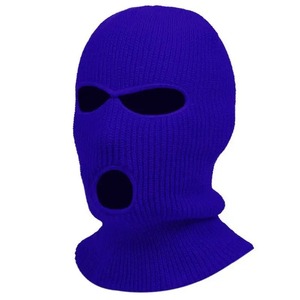 Diseñador personalizado de tres agujeros Paisley Print Ski Full Face Cover Mask Knit Balaclava Hat Winter Warm Bandana para deportes - Product Image 3