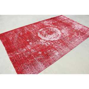 Tapis turc vintage 5,8x9,6 pi (177x294 cm), tapis à motifs floraux rouges - Product Image 3