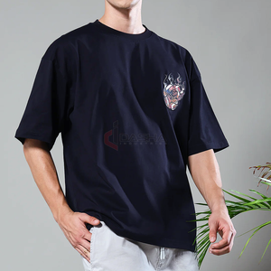 100% algodón de peso pesado Vintage Streetwear logotipo personalizado impreso Tee fabricante - Product Image 4
