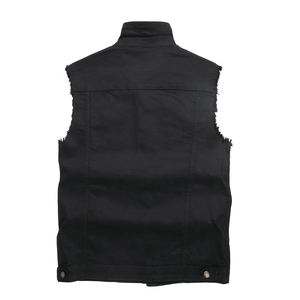 Chaleco Vaquero de Primera Calidad 100% Algodón para Hombre, Reversible, de Secado Rápido, Talla Grande, Cierre de Botones, Cuello Redondo, Transpirable - Product Image 6