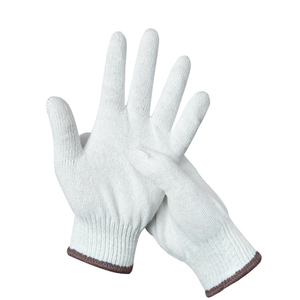 Gants de sécurité industriels de haute qualité, résistants, en tissu de coton doux, très populaires, gants d'inspection blancs pour la protection des mains et des bras - Product Image 5