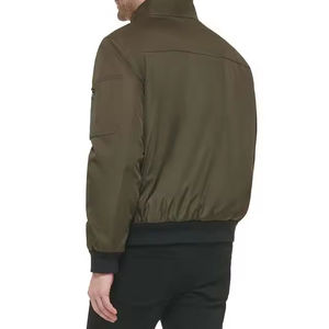 Veste bomber matelassée légère pour homme, respirante, grande taille, fermeture éclair, matière polyester, vestes bomber - Product Image 2