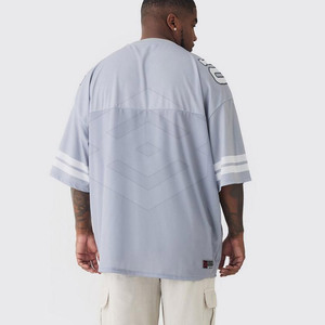 เสื้อฟุตบอลอเมริกันสำหรับผู้ชายเสื้อเจอร์ซีย์ฟุตบอลแบบออกแบบได้เองคุณภาพสูง - Product Image 2