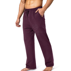 Fashionable Lightweight Mid Waist Men <b>Flare</b> Baggy <b>Sweatpants</b> Slim Fit Comfortable Casual Breathable Eco-Friendly 100% Cotton - Product Image 2