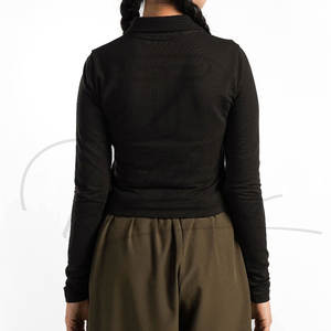 High Quality Women's <b>Crop</b> <b>Top</b>-Knitted Fabric Short Length Front Logo Breathable & Quick Dry Outdoor Use Best Selling - Product Image 6