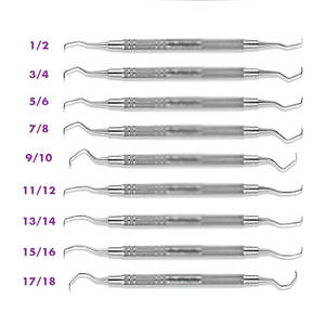 Meilleures ventes Curettes manuelles de qualité supérieure Hu-Friedy Set Top Instruments de chirurgie dentaire - Product Image 1