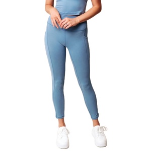 High Waist Women's Activewear Custom Breathable Quick Dry Mesh Fabric <b>Pockets</b> Casual Ponte <b>Leggings</b> Wholesale Ladies Girls - Product Image 1