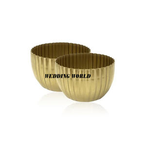 Ensemble de deux bol à chocolat fini or fait à la main bol doux taille personnalisée vaisselle de table bol à chocolat en gros - Product Image 1