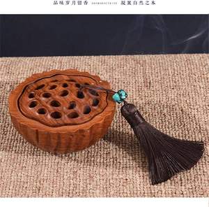 <b>Wood</b> Products Incense <b>Burner</b> Rosewood Tea Ceremony Aroma Diffuser African Ebony Lotus Box wooden incense <b>burner</b> - Product Image 4