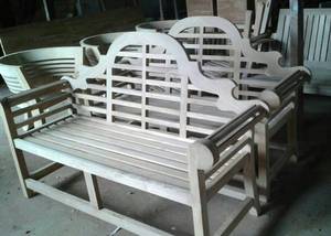 Banco de Jardín de Teca para Exteriores, Modelo Marlboro - Product Image 4