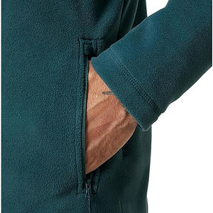 Gris bleu 2024 vente en gros veste polaire personnalisé hommes vêtements d'extérieur d'hiver grande taille veste polaire personnalisée pour homme - Product Image 6