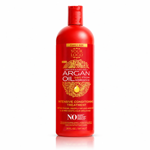Crème revitalisante hydratante et lissante à l'huile d'argan marocaine biologique végane, anti-pelliculaire, nettoyante en profondeur et nourrissante pour les cheveux - Product Image 1