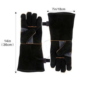 Estufas de cuero resistentes al calor Guantes contra incendios Guantes de cuero de alta calidad 1 par Guantes de soldadura resistentes de Pakistán - Product Image 4