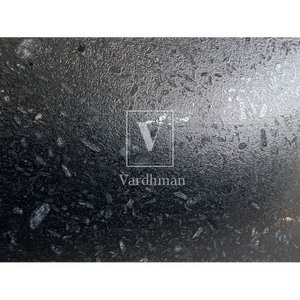 Design moderne PERLE CUIR NOIR GRANITE Dalle Carrelage pour Salon Cuisine Salle de Bain Surface polie Finition Brossée - Product Image 1