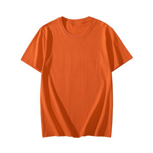 T-shirt à col côtelé en coton 150g, couleur unie, sur mesure OEM, pour homme, teint en pièce, surdimensionné - Product Image 5