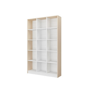 Top-grade Chất lượng gỗ sồi tự nhiên trắng kệ sách phòng khách đồ nội thất thanh lịch thư viện cuốn sách lưu trữ tủ trưng bày - Product Image 1