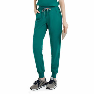 Uniforme d'infirmière lavable et doux pour hôpital médical d'été, col en V extensible, manches courtes et longues, ensembles de jogger pour hommes et femmes - Product Image 3