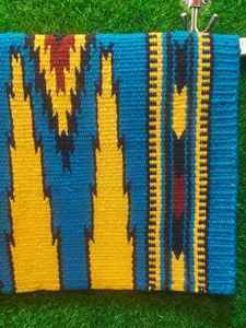 Western Show Horse Saddle Blanket Diseño de Nueva Zelanda Manta de sillín de lana hecha a mano Top Wool Saddle Pad Size - Product Image 2