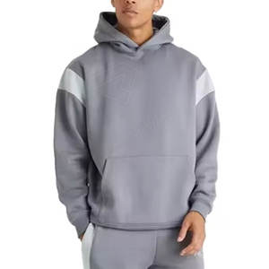 Survêtement surdimensionné à capuche en coton imprimé bouffante survêtement sweatshirts en polaire deux pièces pour hommes ensembles d'hiver - Product Image 6