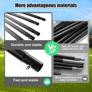 Cages de frappeurs de baseball Équipement d'entraînement de baseball Filets de baseball pour l'entraînement au bâton, aux coups et au lancer - Product Image 4