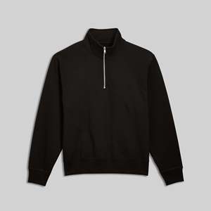 Sweat-shirt à col zippé 4007 avec broderie 3D, 100% coton, étiquette personnalisée, impression sérigraphique, impression silicone, motif uni - Product Image 1