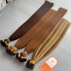 Extensiones de Cabello Tejidas a Mano de Color Personalizado, Lisas, Súper Dobles, de Alta Calidad, Precio al por Mayor - Product Image 2