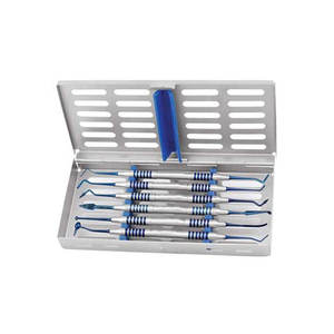 Instrumento de llenado compuesto Dental de alta calidad, instrumentos de mango antiadherente azul recubierto de titanio - Product Image 3