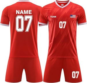 Camiseta de fútbol para hombre, camiseta de fútbol, uniforme de fútbol de manga corta, pantalones cortos de fútbol, uniformes de fútbol de entrenamiento - Product Image 5
