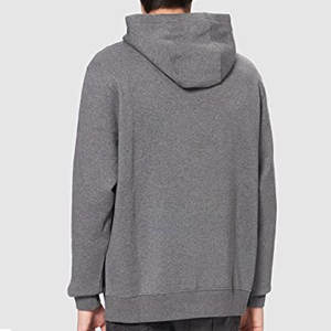 Sweat à capuche gris chiné de luxe pour homme, en molleton 350 GSM, toucher doux, coupe athlétique essentielle pour l'hiver - Product Image 2