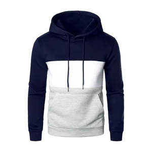 Style chaud hommes portent en différentes couleurs confortable 2 tons couleur sweats à capuche thermique nouveauté manches longues Sport mâle sweat à capuche décontracté - Product Image 3