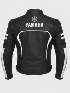 เสื้อแจ็คเก็ตมอเตอร์ไซค์หนังวัวแท้สำหรับผู้ชาย รุ่น Ramaha พร้อมอุปกรณ์ป้องกันระดับ CE ระดับ 2 และ Hump - Product Image 2