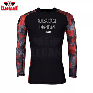 MMA Fight Training Rash Guard Compresión MMA camisa Por encargo Sublimación Impreso MMA Rash Guard Ropa de compresión Ropa de gimnasio - Product Image 2