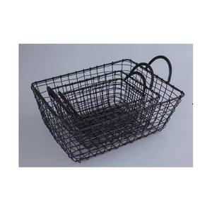 Panier de rangement de forme et de taille personnalisées Panier de rangement de couleur noire de qualité supérieure au design moderne pour la maison et la cuisine - Product Image 1