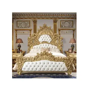 איכות גבוהה מודרני המלך קווין גודל מיטת עור מיטת עץ מלא מסגרת עבור ריהוט חדר שינה ישיר למכירה מיטת עץ מודרנית מיטת עץ מודרנית