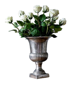 Arrangement floral pour centre de table, vases à fleurs dorés, support de trompette à fleurs en métal haut pour la décoration de la maison et des mariages - Product Image 5