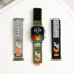 Bracelet de montre sport en nylon de luxe 46 mm pour <span class=keywords><strong>Apple</strong></span> <span class=keywords><strong>Watch</strong></span> Ultra 2 3 Series 11 10, respirant, durable, bracelet de remplacement - Product Image 3