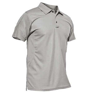 Vente en gros Polo d'été à manches courtes à motif solide pour hommes, style décontracté à col en O avec poids de 200 grammes, logo personnalisé, conception vierge - Product Image 4