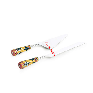 ชุดที่ตัดเค้กโลหะสำหรับตกแต่งงานกิจกรรมชุดมีดตัดเค้กดีไซน์แฮนด์เมดชุดมีดตัดเค้กสไตล์คลาสสิกใหม่ - Product Image 4