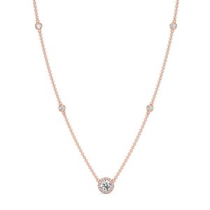Round Diamond Station <b>Necklace</b> - Product Image 3