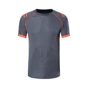 T-shirt tricoté respirant et confortable de haute qualité pour hommes, design unique, différentes couleurs, sports personnalisés en gros - Product Image 3