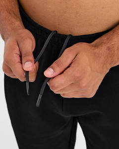 Jogger de pierna recta de gran tamaño negro de alta calidad, detalle de tuberías para hombres, peso pesado, secado rápido, gimnasio, Fitness y ropa de calle, Jogger para hombres - Product Image 5