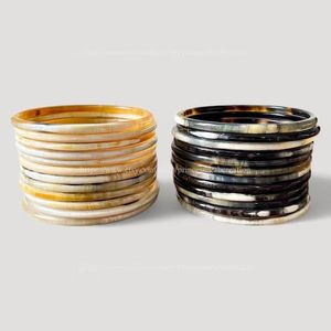ACCESSOIRES CORNE PARFAITE À La Main De Luxe En Gros Naturel Buffle Ox Corne De Vache Bracelet Bijoux De Mode pour Hommes Et Femmes - Product Image 5