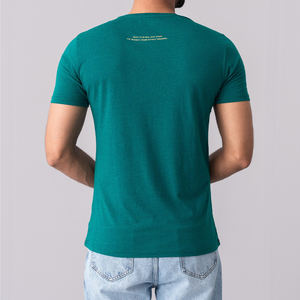 เสื้อยืดแขนสั้นลำลองแขนสั้นพอดีตัวเสื้อยืดลำลองแขนยาวพอดีตัวยืดเล็กน้อยสีเขียว - Product Image 5