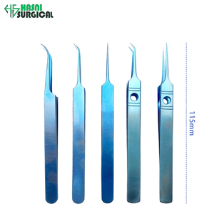 Nuevo Juego de Pinzas para Extensión de Pestañas de Acero Inoxidable de Hasni Surgical - Product Image 3